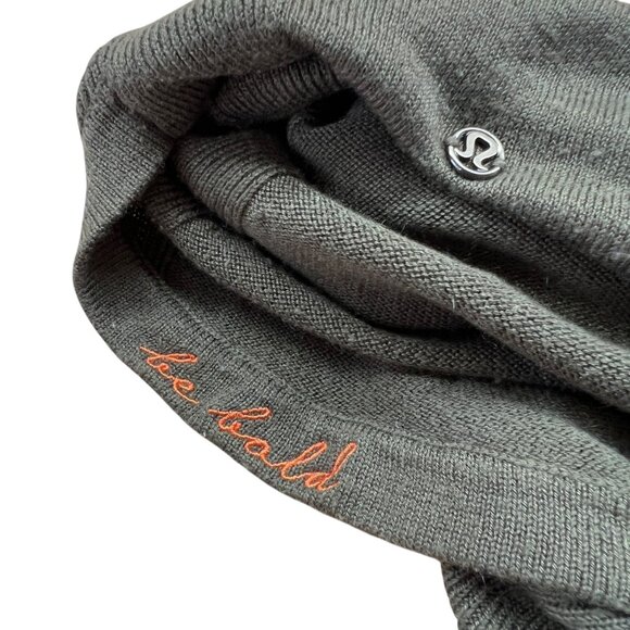 Lululemon Sit in Lotus Merino Wool Sweater Dark Olive Green Size Small - Picture 8 of 11